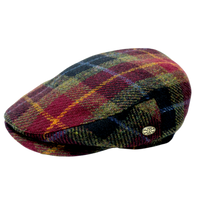 Tartan Harris tweed Flat Cap