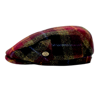 Tartan Harris tweed Flat Cap