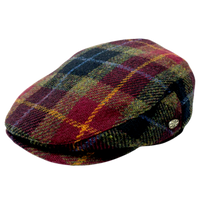 Tartan Harris tweed Flat Cap