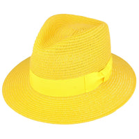 Bullantic Summer Paper Straw Fedora Hat
