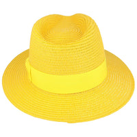 Bullantic Summer Paper Straw Fedora Hat
